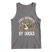 Duck Hunting Gift Tank Top Easily Distracted By Ducks - Wonder Print Shop