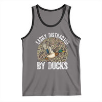 Duck Hunting Gift Tank Top Easily Distracted By Ducks - Wonder Print Shop
