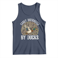 Duck Hunting Gift Tank Top Easily Distracted By Ducks - Wonder Print Shop
