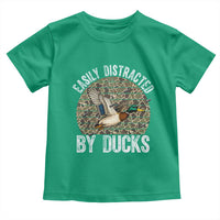 Duck Hunting Gift Toddler T Shirt Easily Distracted By Ducks - Wonder Print Shop