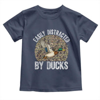 Duck Hunting Gift Toddler T Shirt Easily Distracted By Ducks - Wonder Print Shop