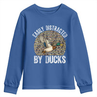 Duck Hunting Gift Youth Sweatshirt Easily Distracted By Ducks - Wonder Print Shop
