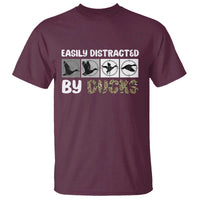 Funny Hunting Gift T Shirt Easily Distracted By Ducks Outdoor Lover - Wonder Print Shop
