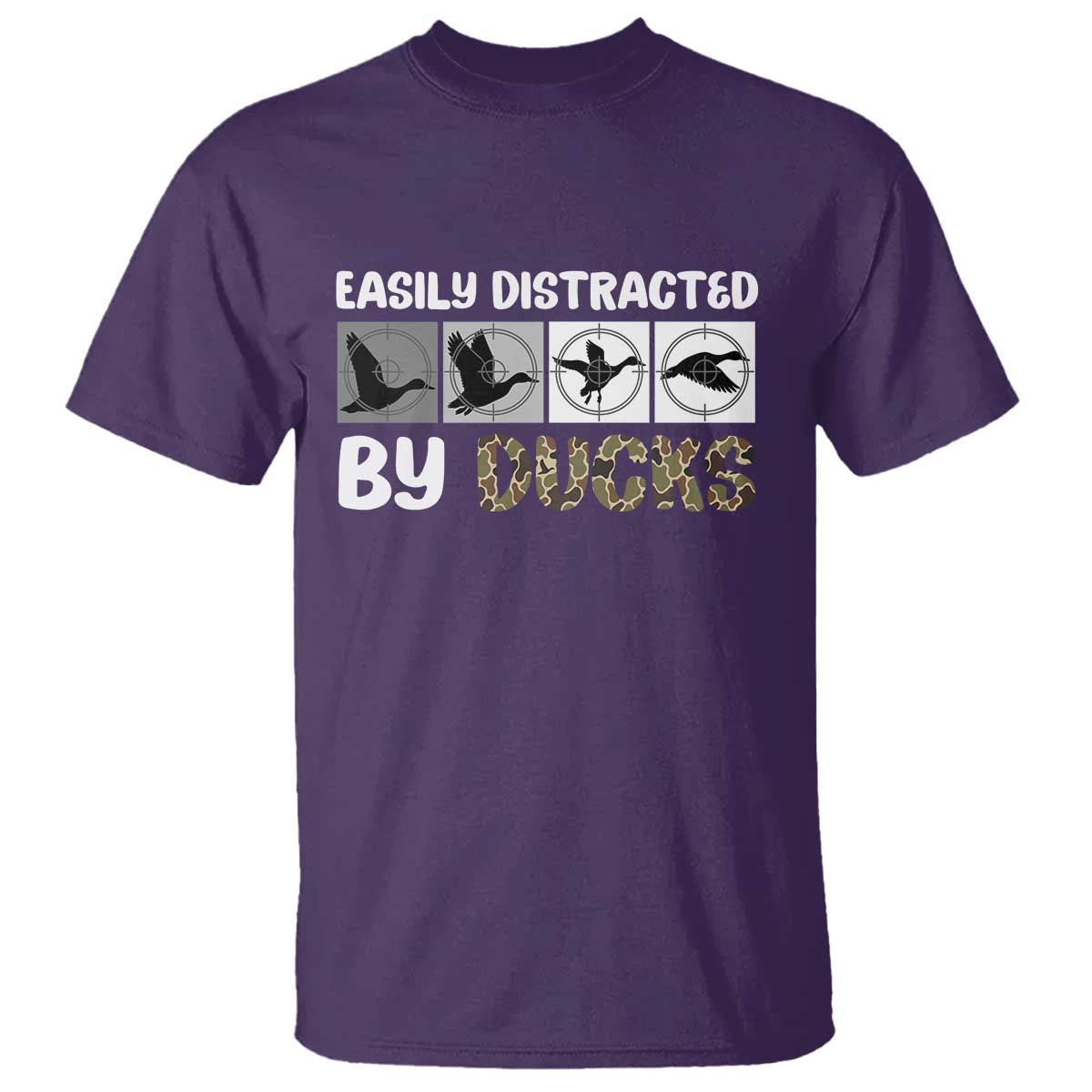 Funny Hunting Gift T Shirt Easily Distracted By Ducks Outdoor Lover - Wonder Print Shop