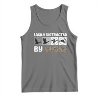Funny Hunting Gift Tank Top Easily Distracted By Ducks Outdoor Lover - Wonder Print Shop
