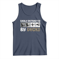 Funny Hunting Gift Tank Top Easily Distracted By Ducks Outdoor Lover - Wonder Print Shop