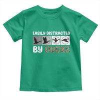 Funny Hunting Gift Toddler T Shirt Easily Distracted By Ducks Outdoor Lover - Wonder Print Shop