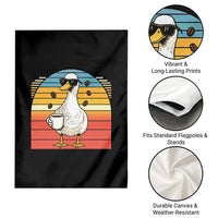 Funny Duck Drinking Garden Flag Coffee Lover Gift - Wonder Print Shop