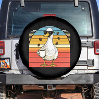 Funny Duck Drinking Spare Tire Cover Coffee Lover Gift - Wonder Print Shop