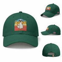 Funny Duck Drinking Baseball Cap Coffee Lover Gift