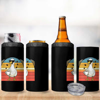 Funny Duck Drinking 4 in 1 Can Cooler Tumbler Coffee Lover Gift