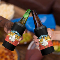 Funny Duck Drinking 4 in 1 Can Cooler Tumbler Coffee Lover Gift