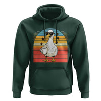 Funny Duck Drinking Hoodie Coffee Lover Gift - Wonder Print Shop