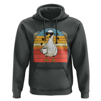 Funny Duck Drinking Hoodie Coffee Lover Gift - Wonder Print Shop