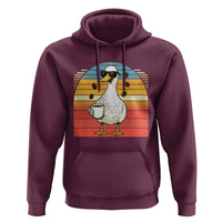 Funny Duck Drinking Hoodie Coffee Lover Gift - Wonder Print Shop