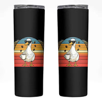 Funny Duck Drinking Skinny Tumbler Coffee Lover Gift