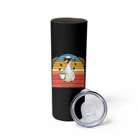Funny Duck Drinking Skinny Tumbler Coffee Lover Gift