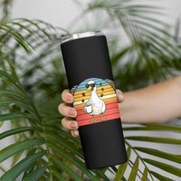 Funny Duck Drinking Skinny Tumbler Coffee Lover Gift