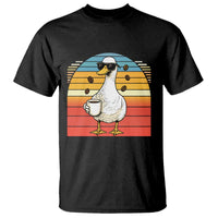 Funny Duck Drinking T Shirt Coffee Lover Gift - Wonder Print Shop