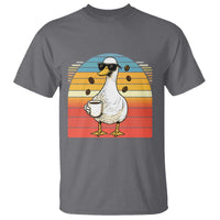 Funny Duck Drinking T Shirt Coffee Lover Gift - Wonder Print Shop