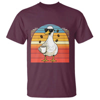 Funny Duck Drinking T Shirt Coffee Lover Gift - Wonder Print Shop