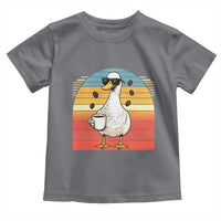 Funny Duck Drinking Toddler T Shirt Coffee Lover Gift - Wonder Print Shop