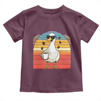 Funny Duck Drinking Toddler T Shirt Coffee Lover Gift - Wonder Print Shop