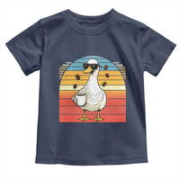 Funny Duck Drinking Toddler T Shirt Coffee Lover Gift - Wonder Print Shop