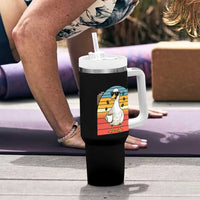 Funny Duck Drinking Tumbler With Handle Coffee Lover Gift