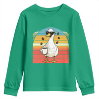 Funny Duck Drinking Youth Sweatshirt Coffee Lover Gift - Wonder Print Shop