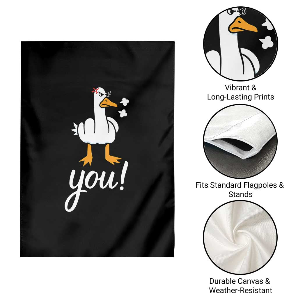 Funny Sarcastic Duck You Garden Flag Farm Animal Gift - Wonder Print Shop
