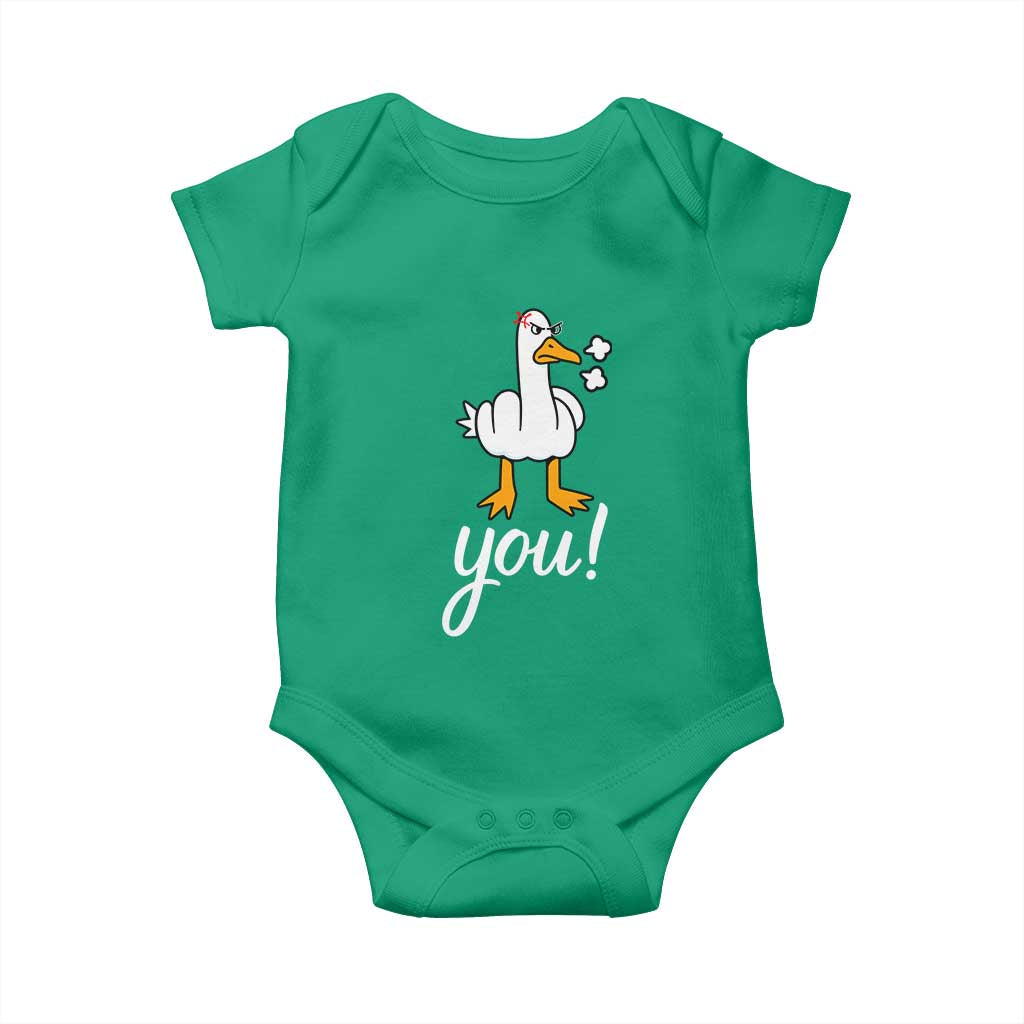 Funny Sarcastic Duck You Baby Onesie Farm Animal Gift - Wonder Print Shop