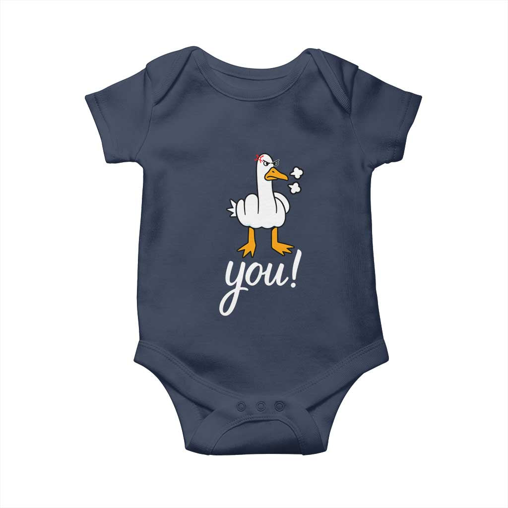 Funny Sarcastic Duck You Baby Onesie Farm Animal Gift - Wonder Print Shop