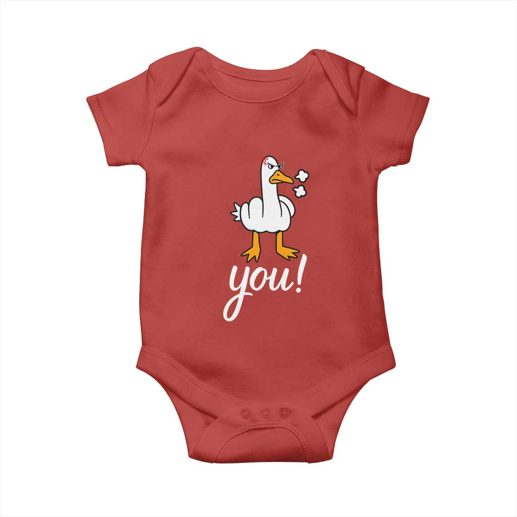 Funny Sarcastic Duck You Baby Onesie Farm Animal Gift - Wonder Print Shop