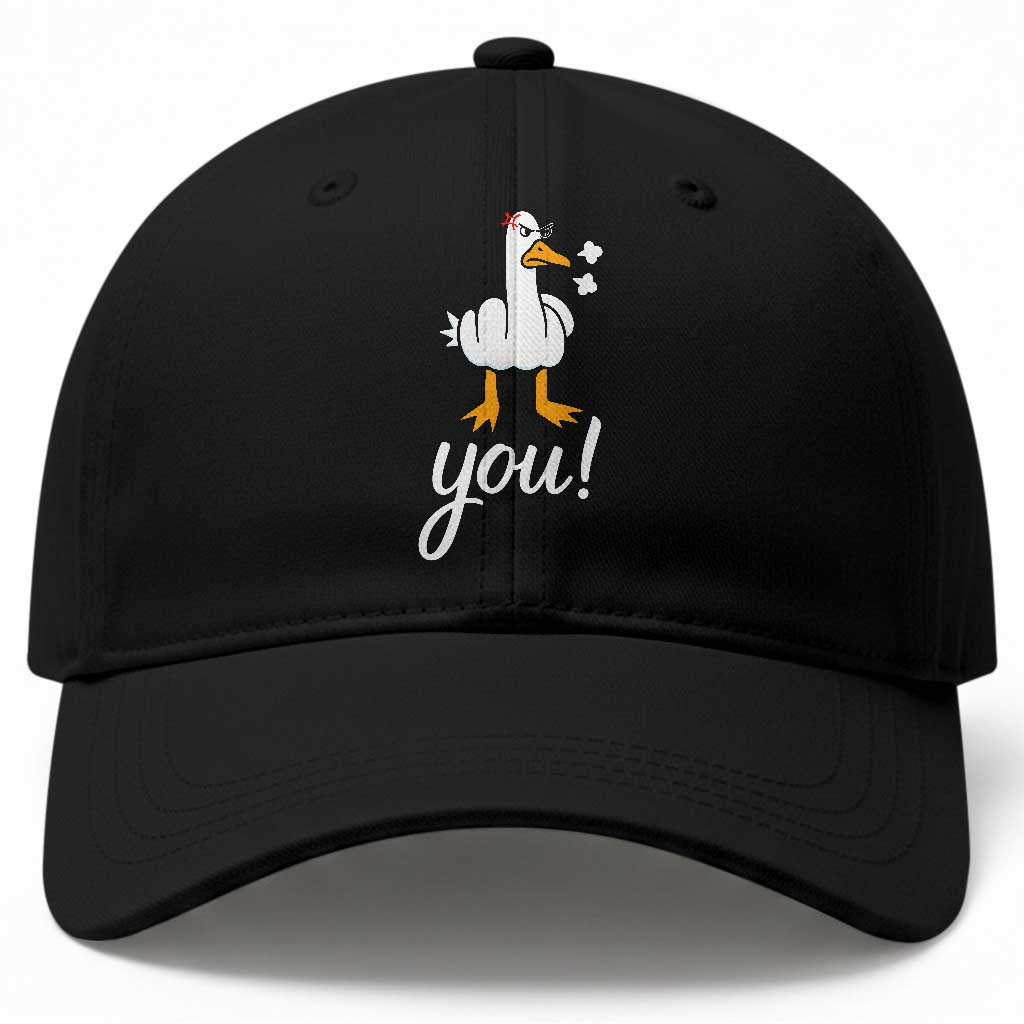 Funny Sarcastic Duck You Baseball Cap Farm Animal Gift