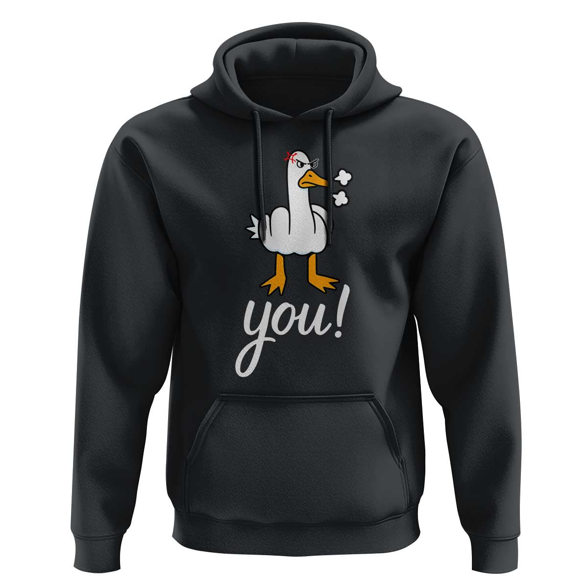 Funny Sarcastic Duck You Hoodie Farm Animal Gift - Wonder Print Shop