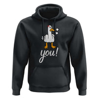 Funny Sarcastic Duck You Hoodie Farm Animal Gift - Wonder Print Shop