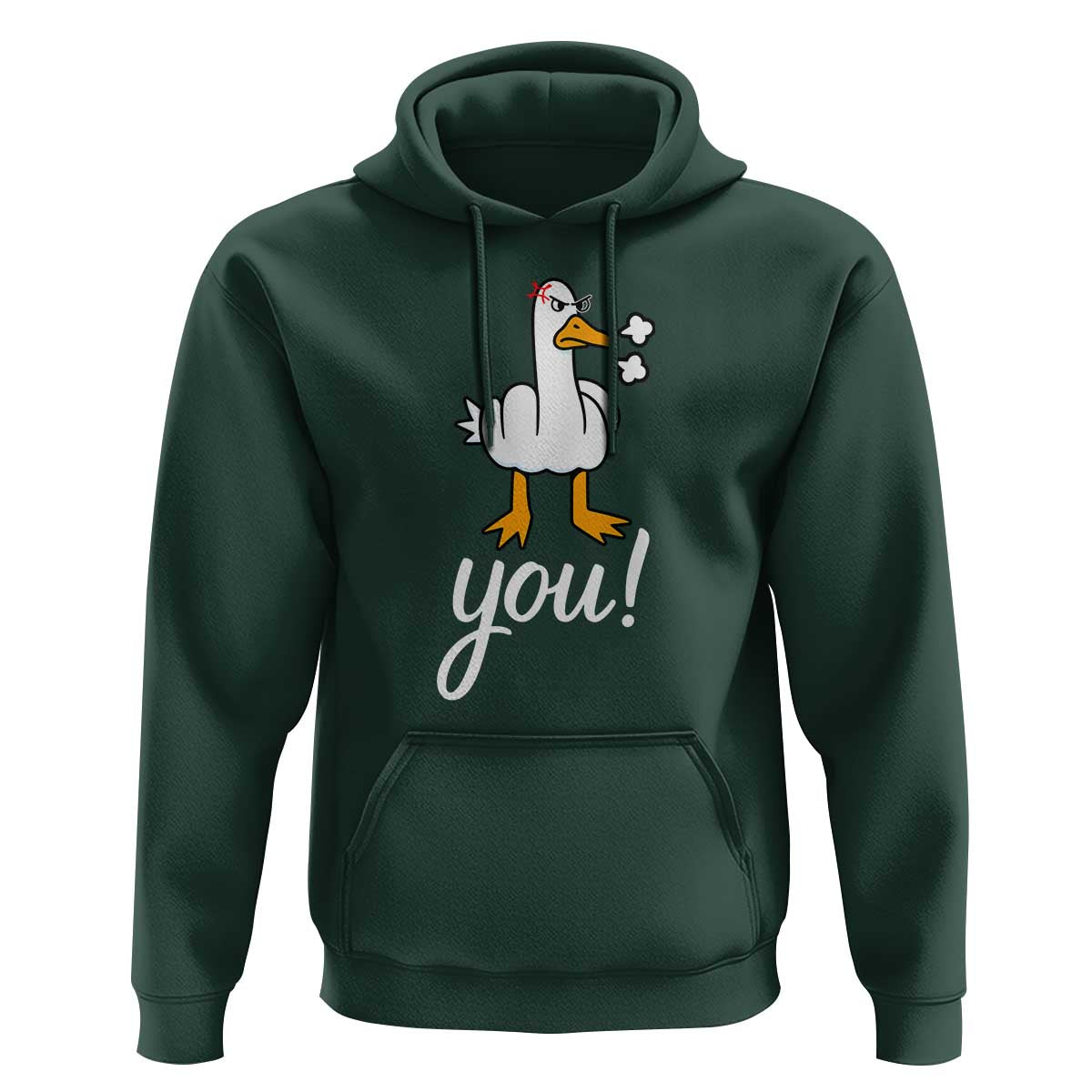 Funny Sarcastic Duck You Hoodie Farm Animal Gift - Wonder Print Shop