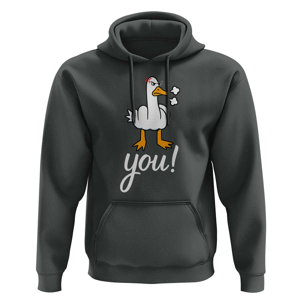 Funny Sarcastic Duck You Hoodie Farm Animal Gift - Wonder Print Shop