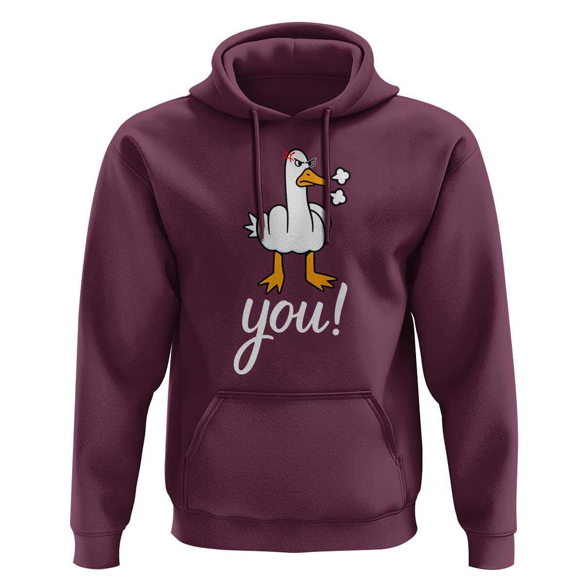 Funny Sarcastic Duck You Hoodie Farm Animal Gift - Wonder Print Shop