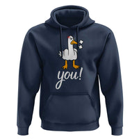 Funny Sarcastic Duck You Hoodie Farm Animal Gift - Wonder Print Shop