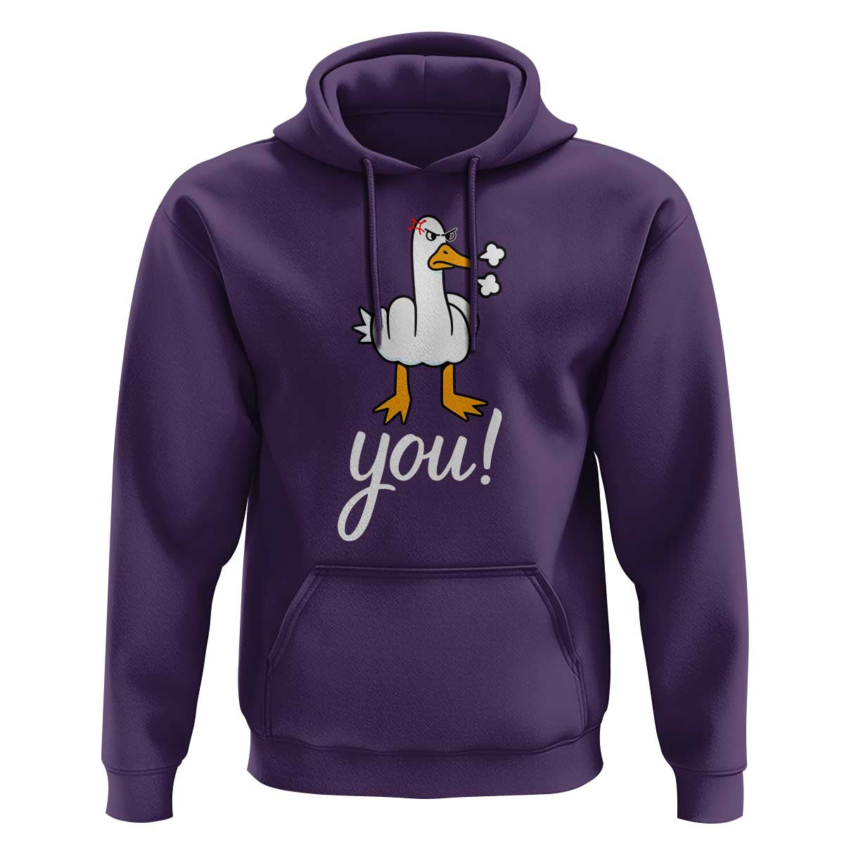 Funny Sarcastic Duck You Hoodie Farm Animal Gift - Wonder Print Shop