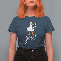 Funny Sarcastic Duck You T Shirt For Women Farm Animal Gift - Wonder Print Shop