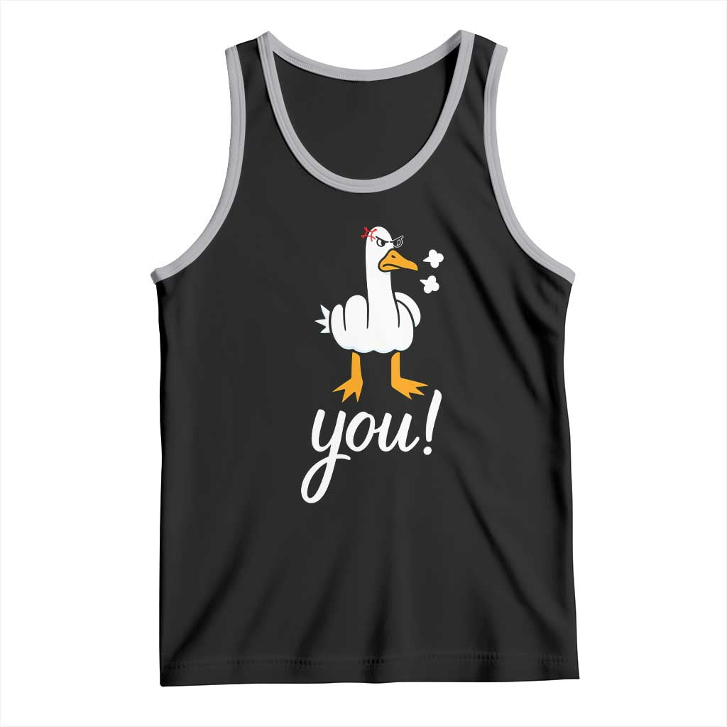 Funny Sarcastic Duck You Tank Top Farm Animal Gift - Wonder Print Shop