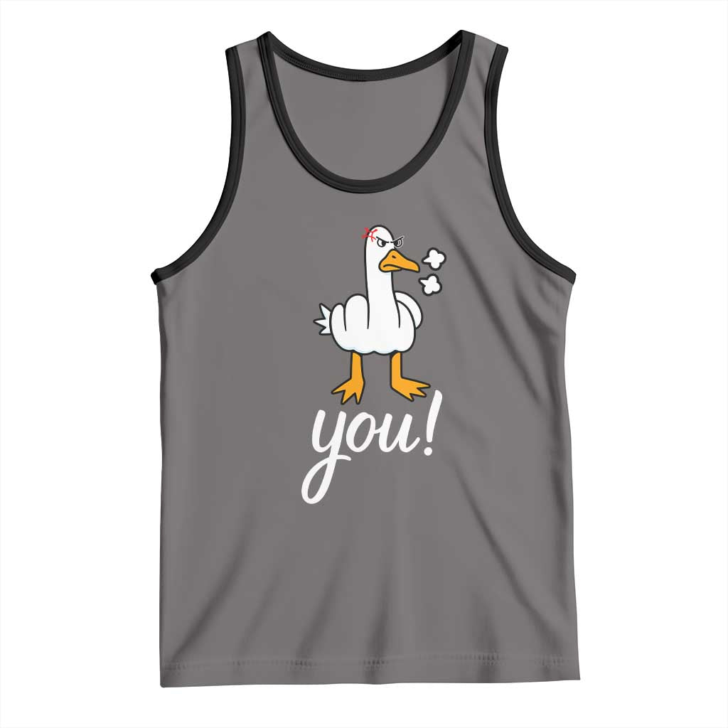 Funny Sarcastic Duck You Tank Top Farm Animal Gift - Wonder Print Shop