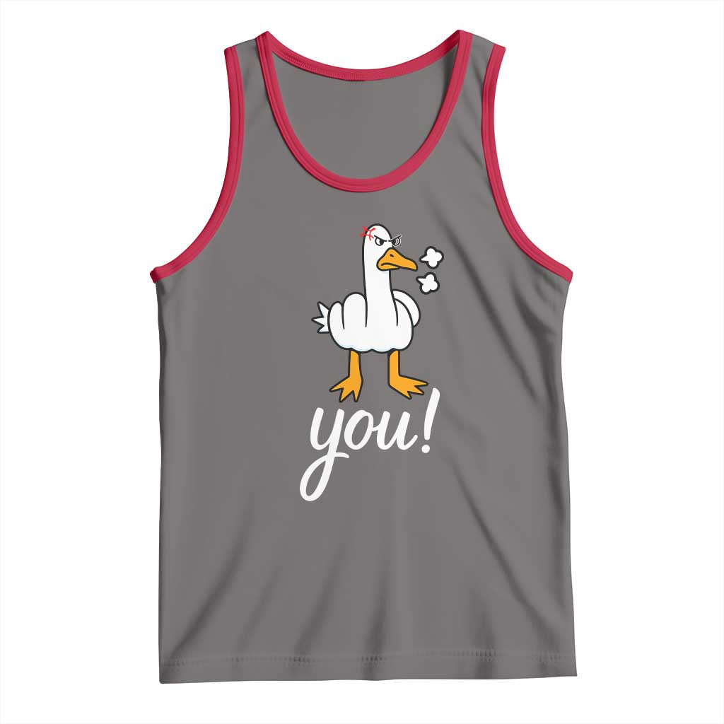 Funny Sarcastic Duck You Tank Top Farm Animal Gift - Wonder Print Shop