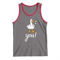 Funny Sarcastic Duck You Tank Top Farm Animal Gift - Wonder Print Shop