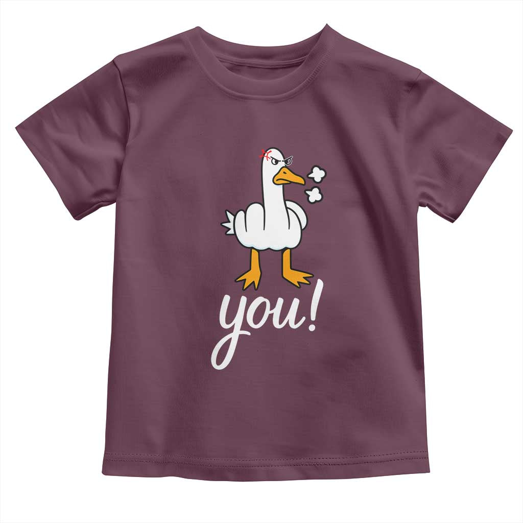Funny Sarcastic Duck You Toddler T Shirt Farm Animal Gift - Wonder Print Shop