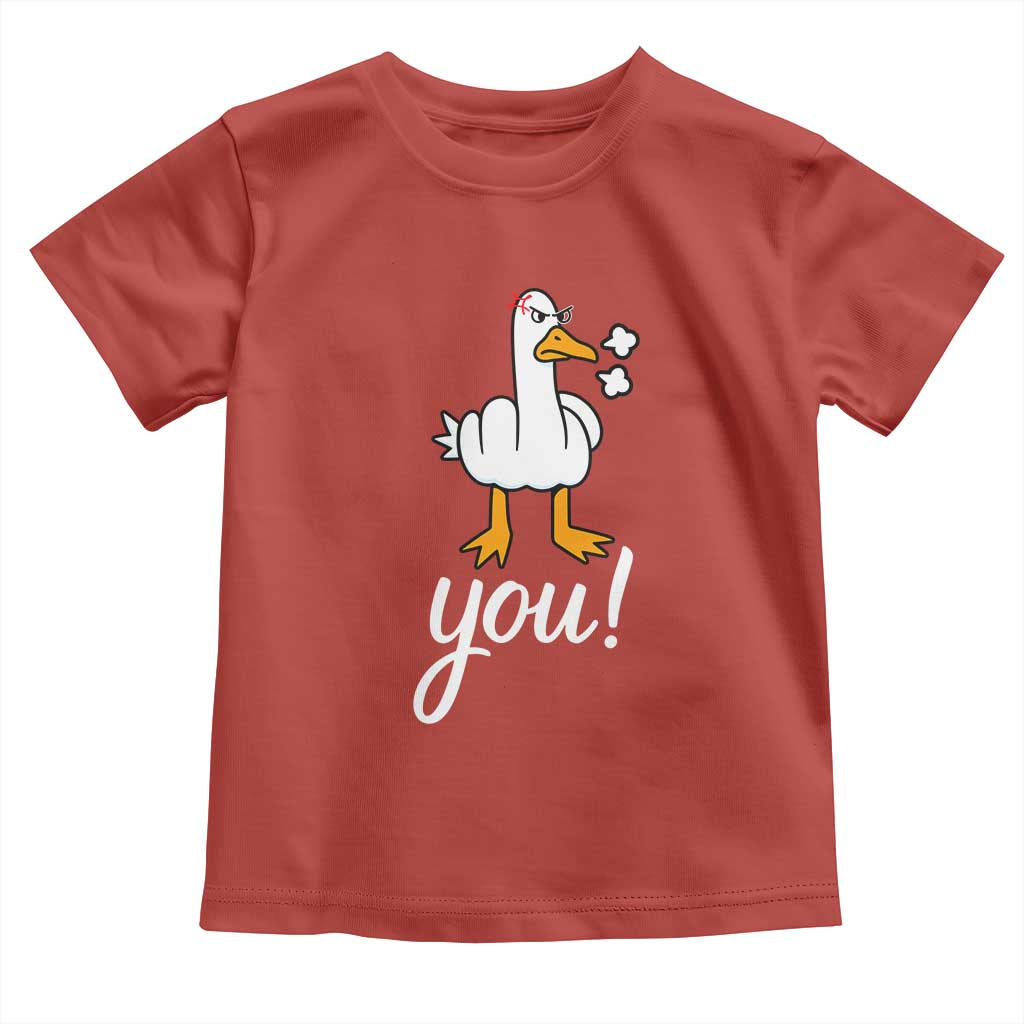Funny Sarcastic Duck You Toddler T Shirt Farm Animal Gift - Wonder Print Shop