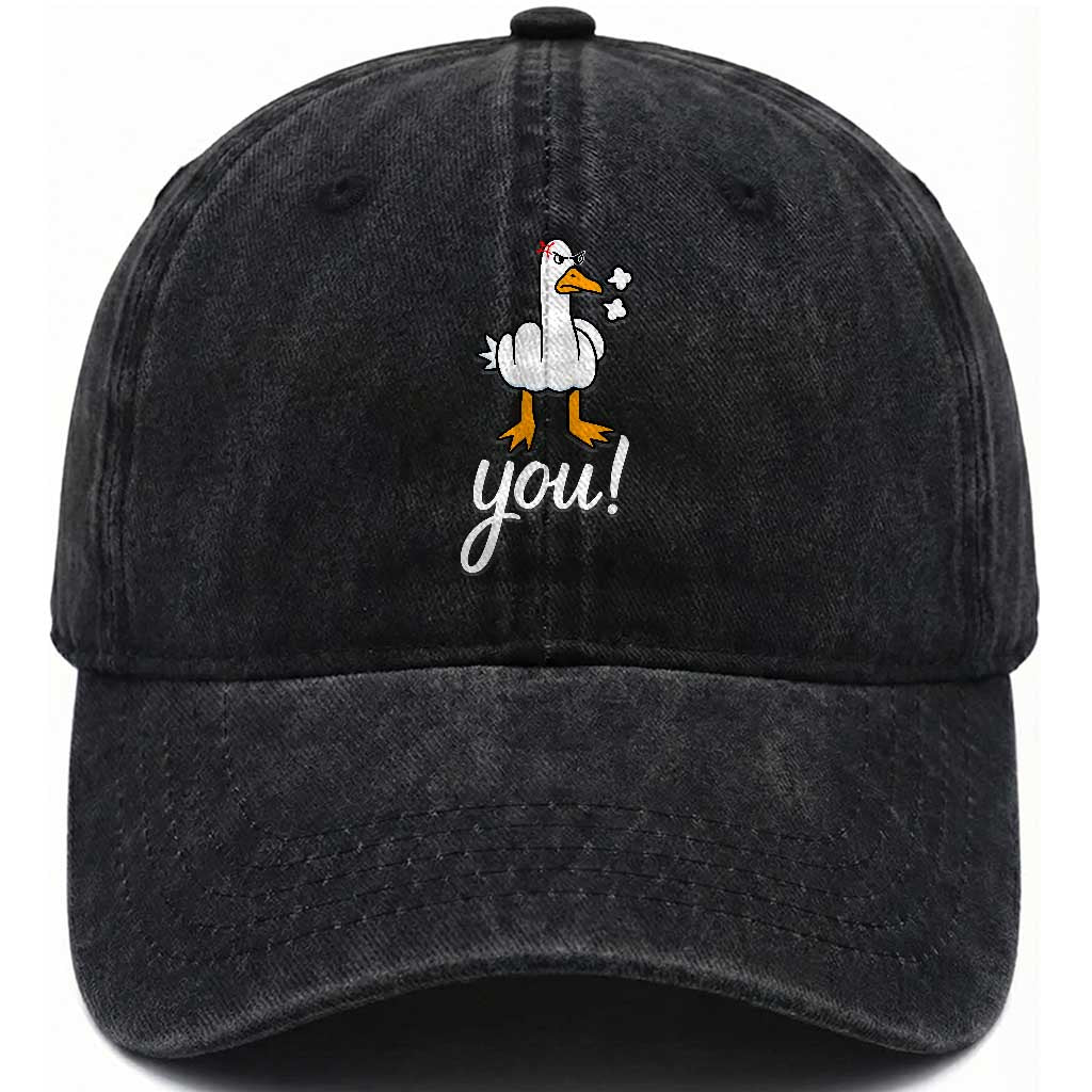 Funny Sarcastic Duck You Washed Cotton Baseball Cap Farm Animal Gift